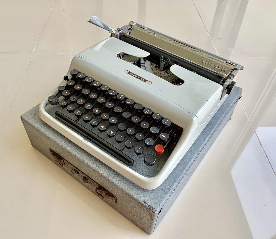 Olivetti Lettera 22 typewriter , Furniture & Home Living ...