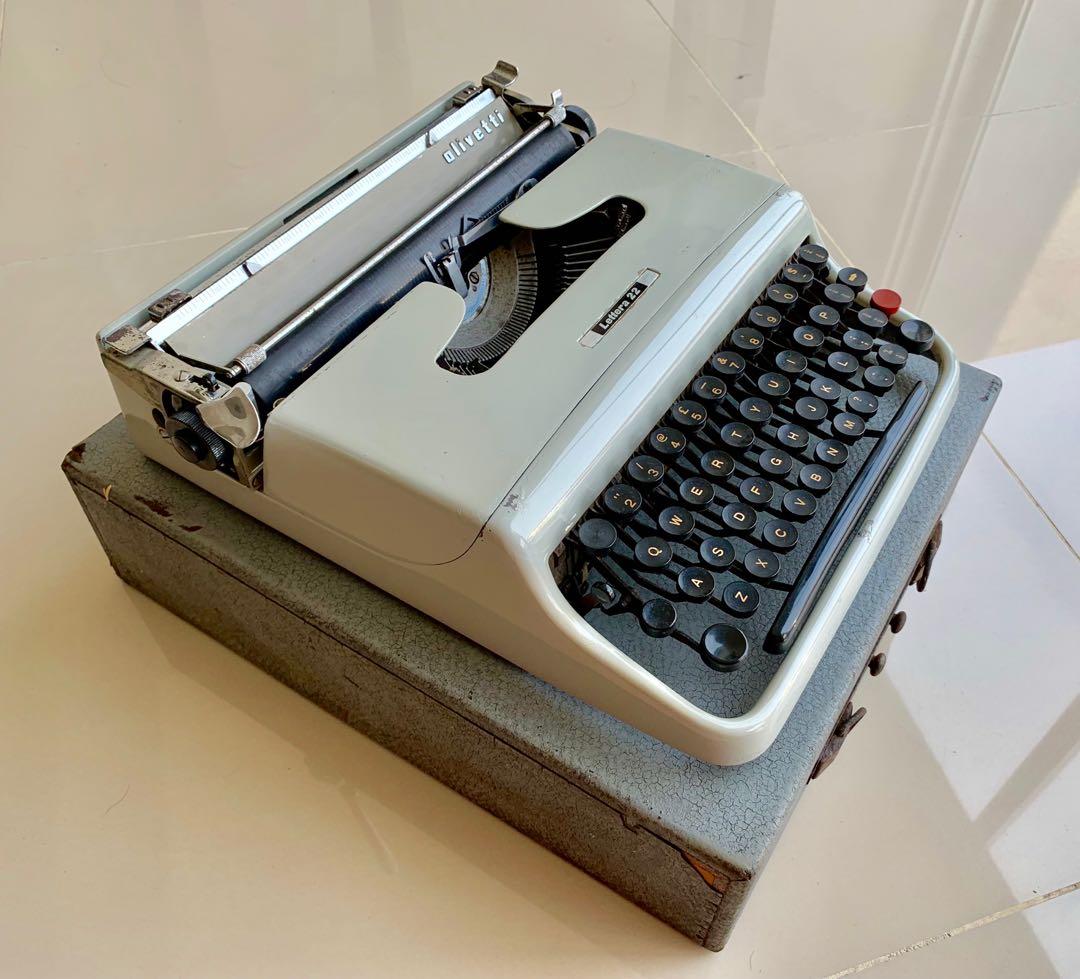Olivetti Lettera 22 typewriter , Furniture & Home Living ...
