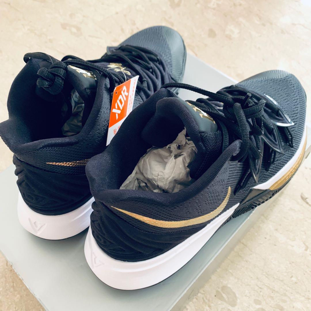 Sep 19 Cheapiculous NIKE Kyrie 5 Black and Gold Men s Fashion Activewear on Carousell