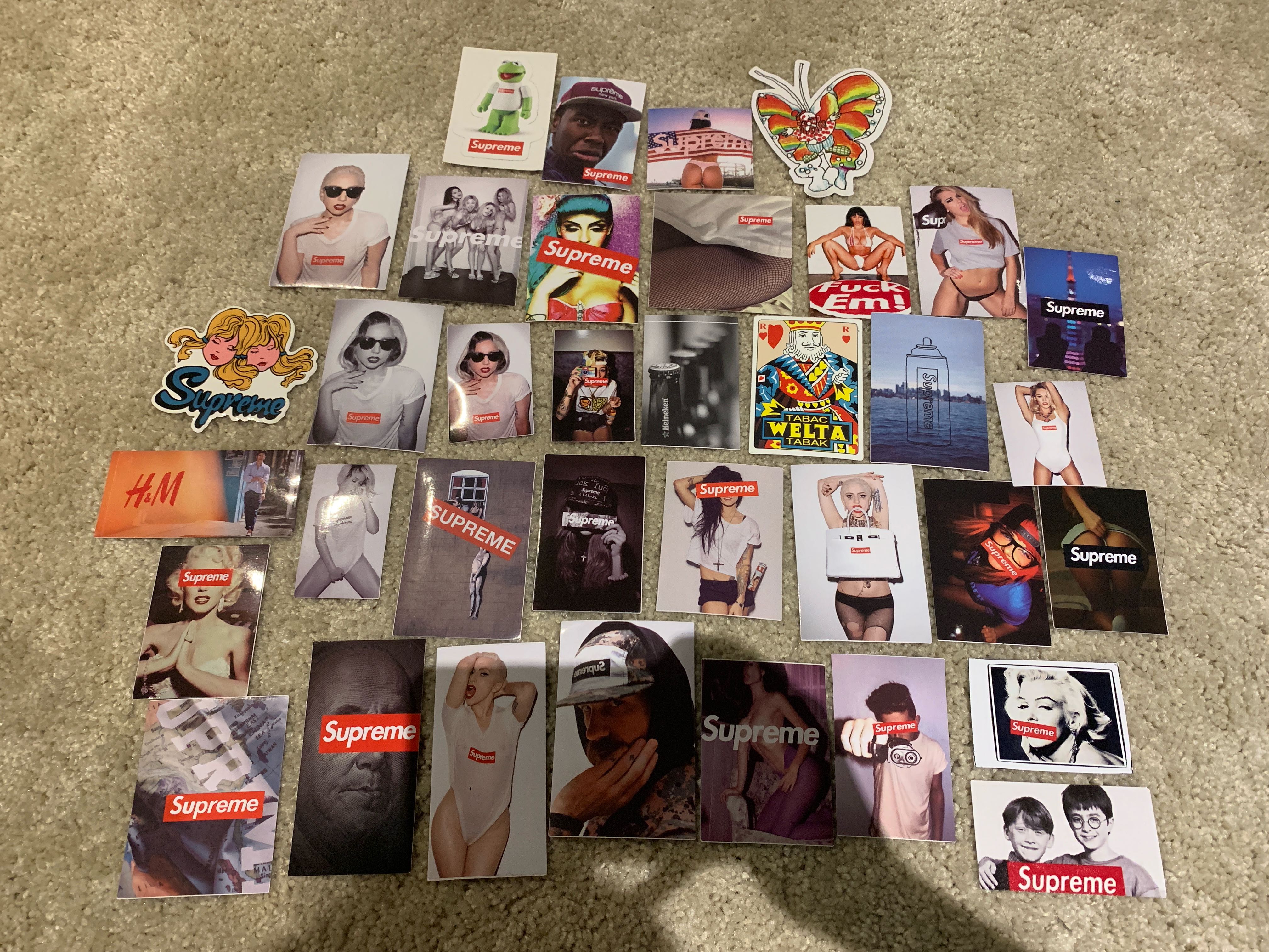 Supreme shoe sticker sale