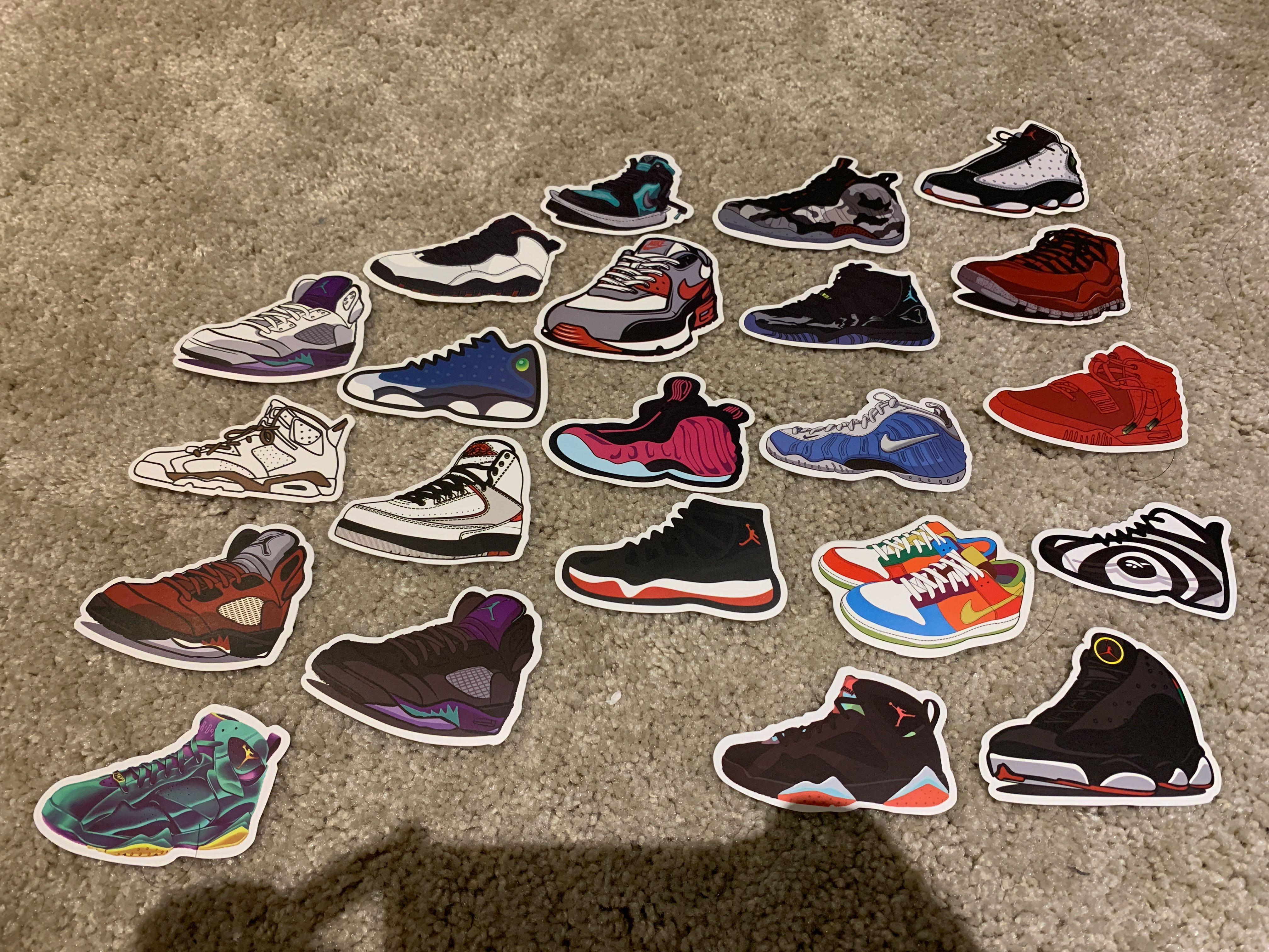 Supreme stickers deals for shoes