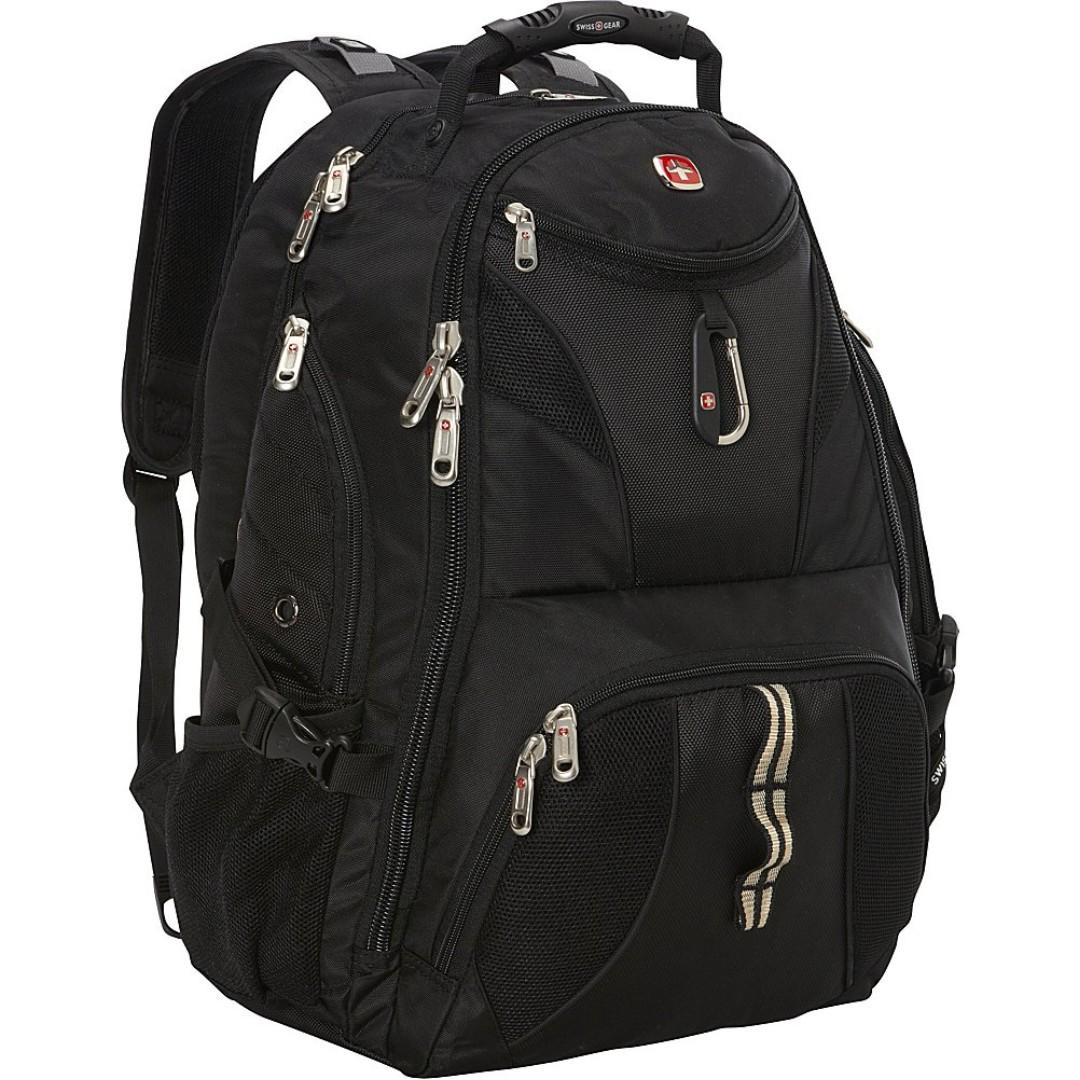 SwissGear 1900 Scansmart TSA Laptop Backpack Black, Computers  Tech,  Parts  Accessories, Laptop Bags  Sleeves on Carousell