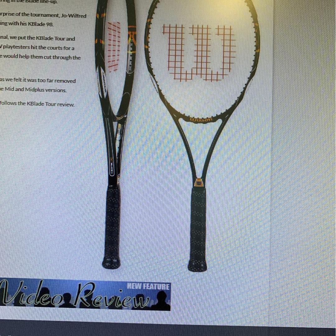 Tennis Racquet Wilson Blade 98 K Factor, Sports Equipment, Sports