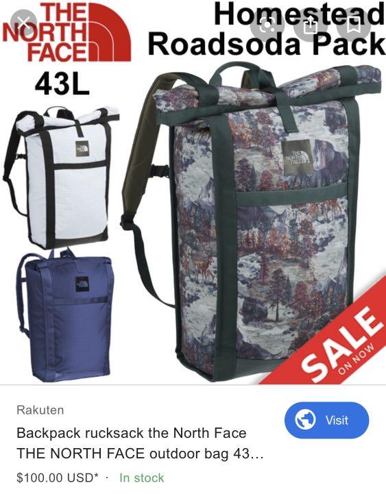 the north face homestead roadsoda backpack