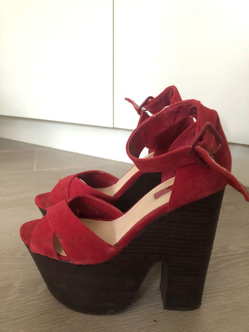 topshop red heels
