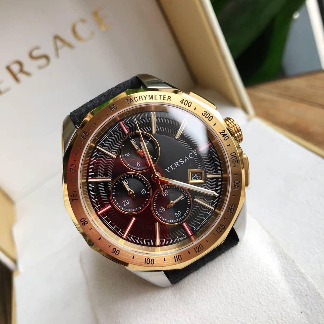 versace gold glaze watch
