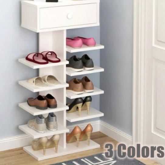 wooden shoe rack for closet