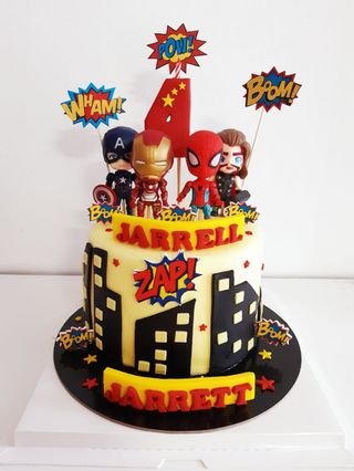 Baby Marvel - Decorated Cake by Guilt Desserts - CakesDecor