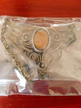 Silver pendant necklace vintage