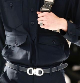 Christian Dior Kim Jones Saddle Crossbody bag Black Leather - GemandLoan