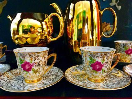 Rare Vintage Czech Demitasse Duos