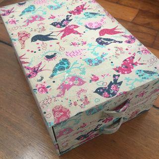 Bird print drawer box