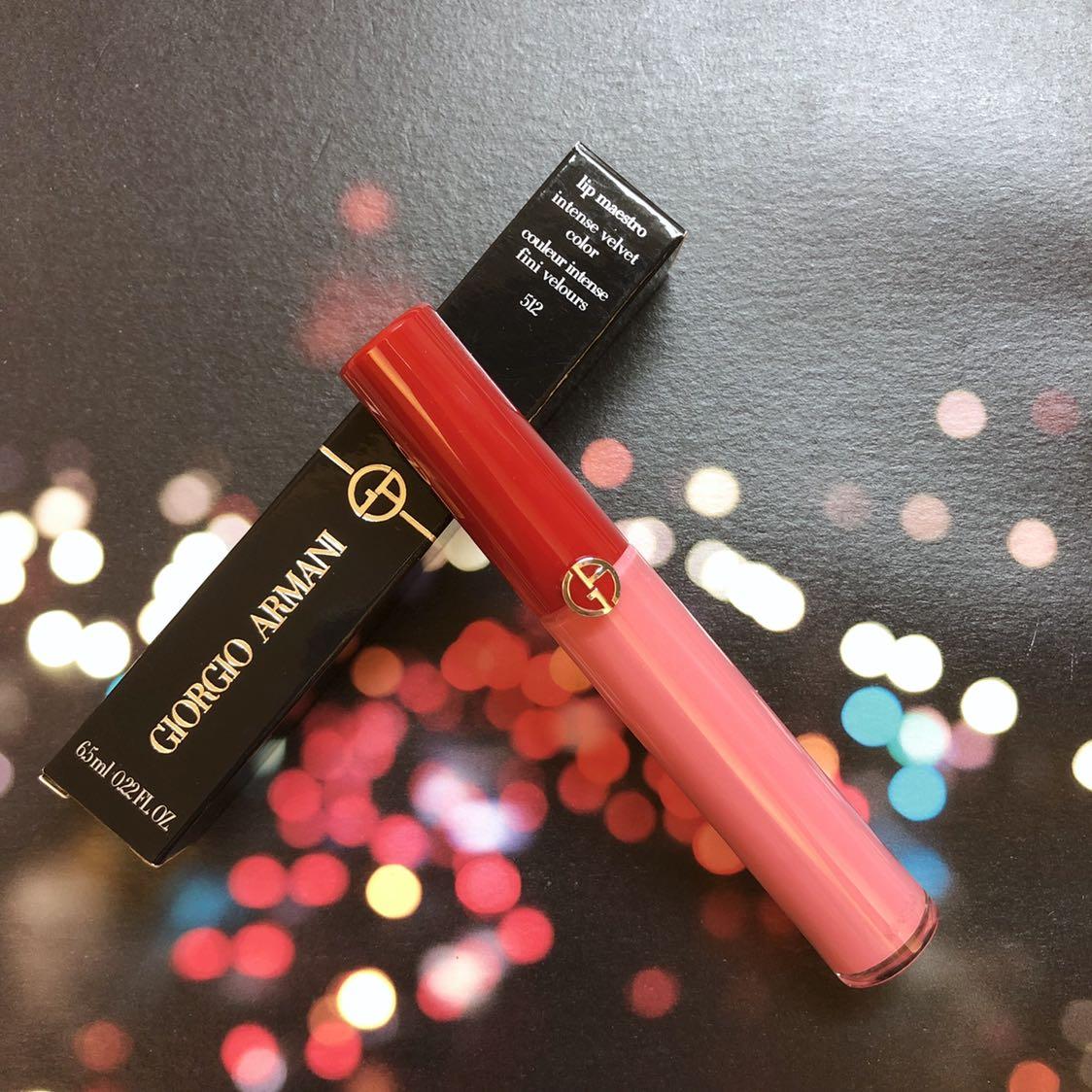 52 Giorgio Armani Lip Maestro Intense Velvet Color 512 Drama Nude GA GA lip gloss lipstick lip tint Original Price HK 285