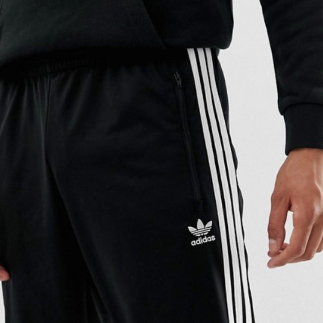 adidas originals firebird joggers in black