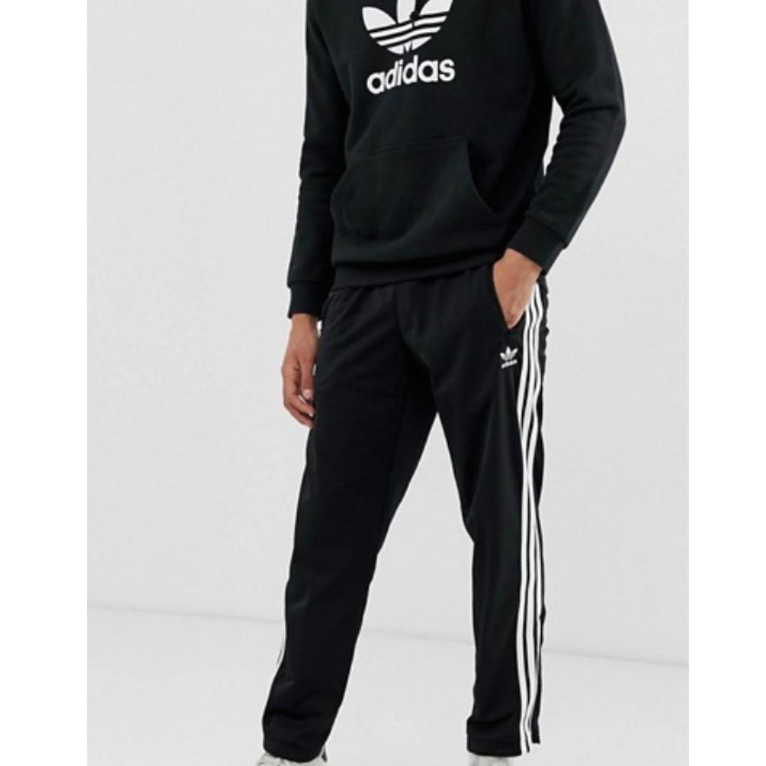 adidas originals firebird joggers in black