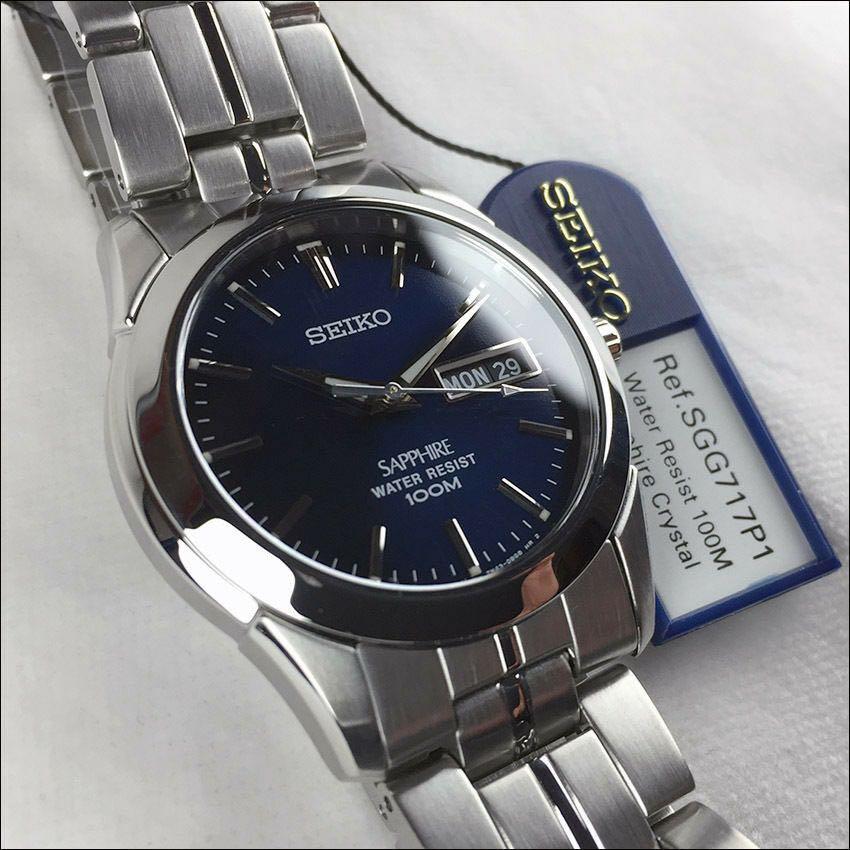 BNIB Seiko Sapphire SGG717 SGG717P1 SGG717P Men's Watch, Mobile Phones &  Gadgets, Wearables & Smart Watches on Carousell