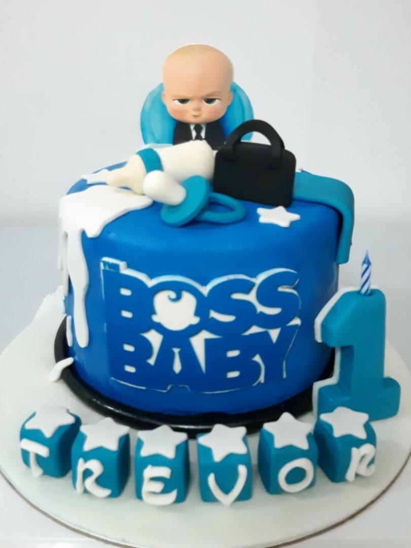 Boss Baby Two Tier Theme Cake