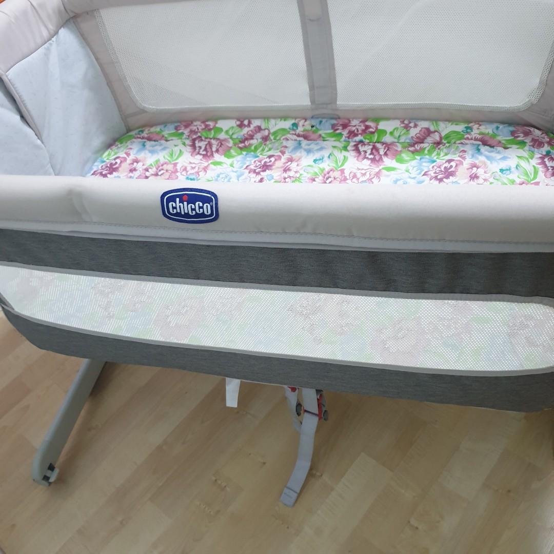 Chicco Next2Me Dream 3in1 Co Sleeping Crib Baby Cot Bed include 2 fitted sheets grey and white Babies Kids Baby Nursery Kids Furniture Cots Cribs on Carousell