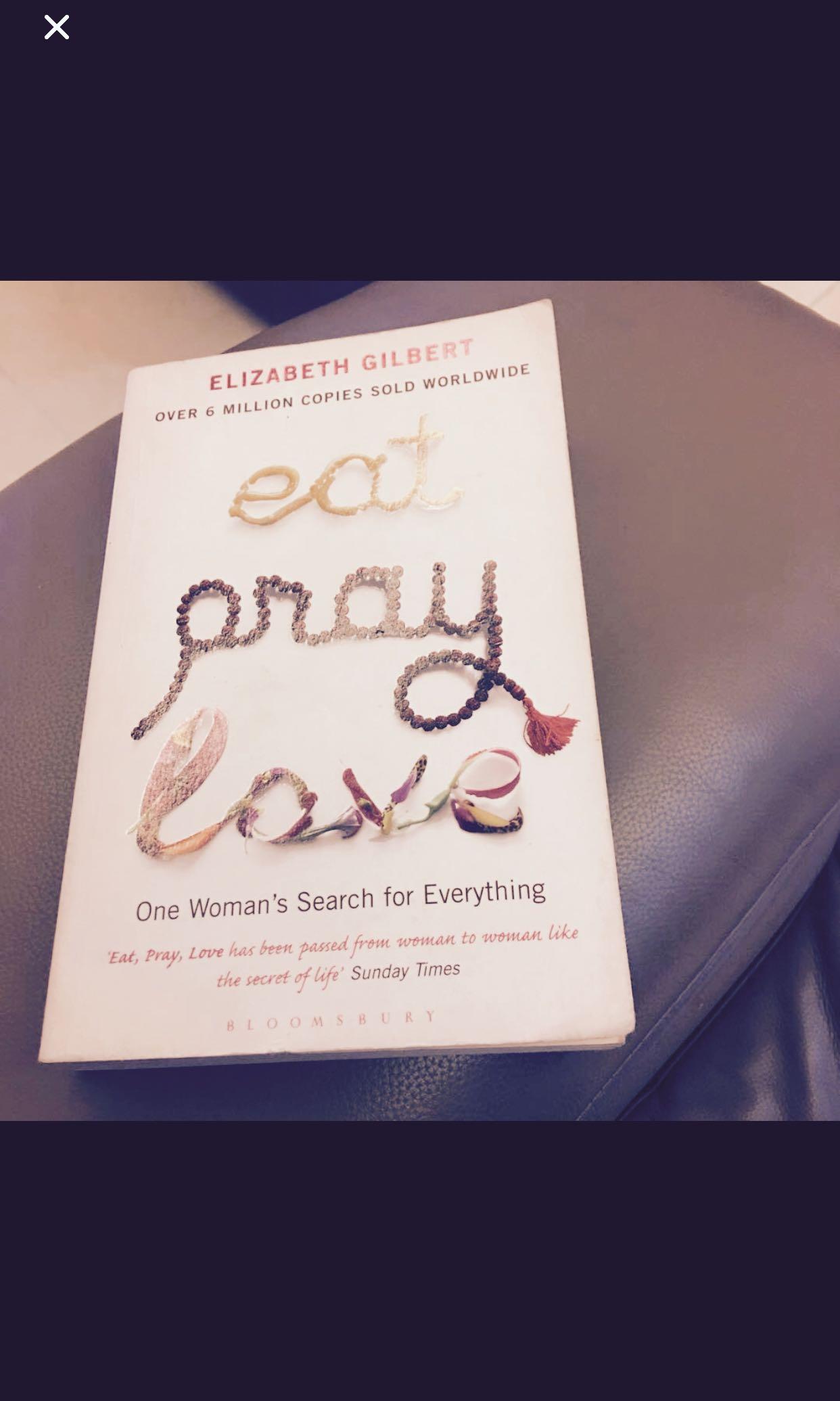 Eat Pray Love Book Books Stationery Books On Carousell