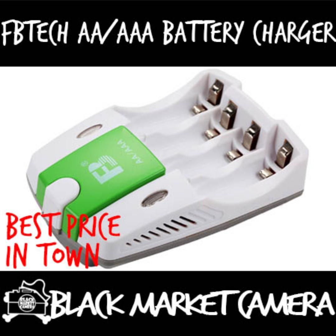 FBTech AA/AAA Battery Charger, Computers & Tech, Parts & Accessories