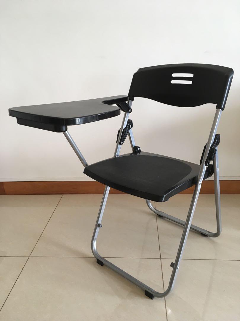 Foldable Chair With Desk For Office And Study Furniture Tables