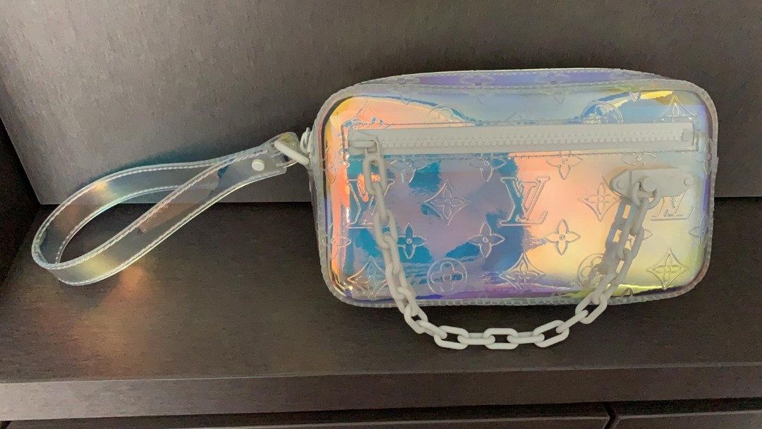 FULL SET AUTH LOUIS VUITTON LV PRISM IRIDESCENT CLUTCH BAG, Luxury, Bags &  Wallets on Carousell