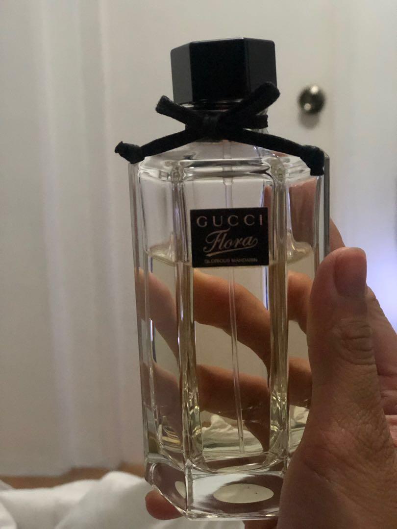 Gucci Flora Perfume (Category: Fragrance & Deodorants) located in Makati City. Submitted by curatedthingsph (Listing ID 244371773, Image 2). Description: 20% used Bought in Debenhams Chester (UK) Guaranteed authentic Perfect for daily use since it has a floral + citrus scent Scent: glorious mandarin Rfs: decluttering.