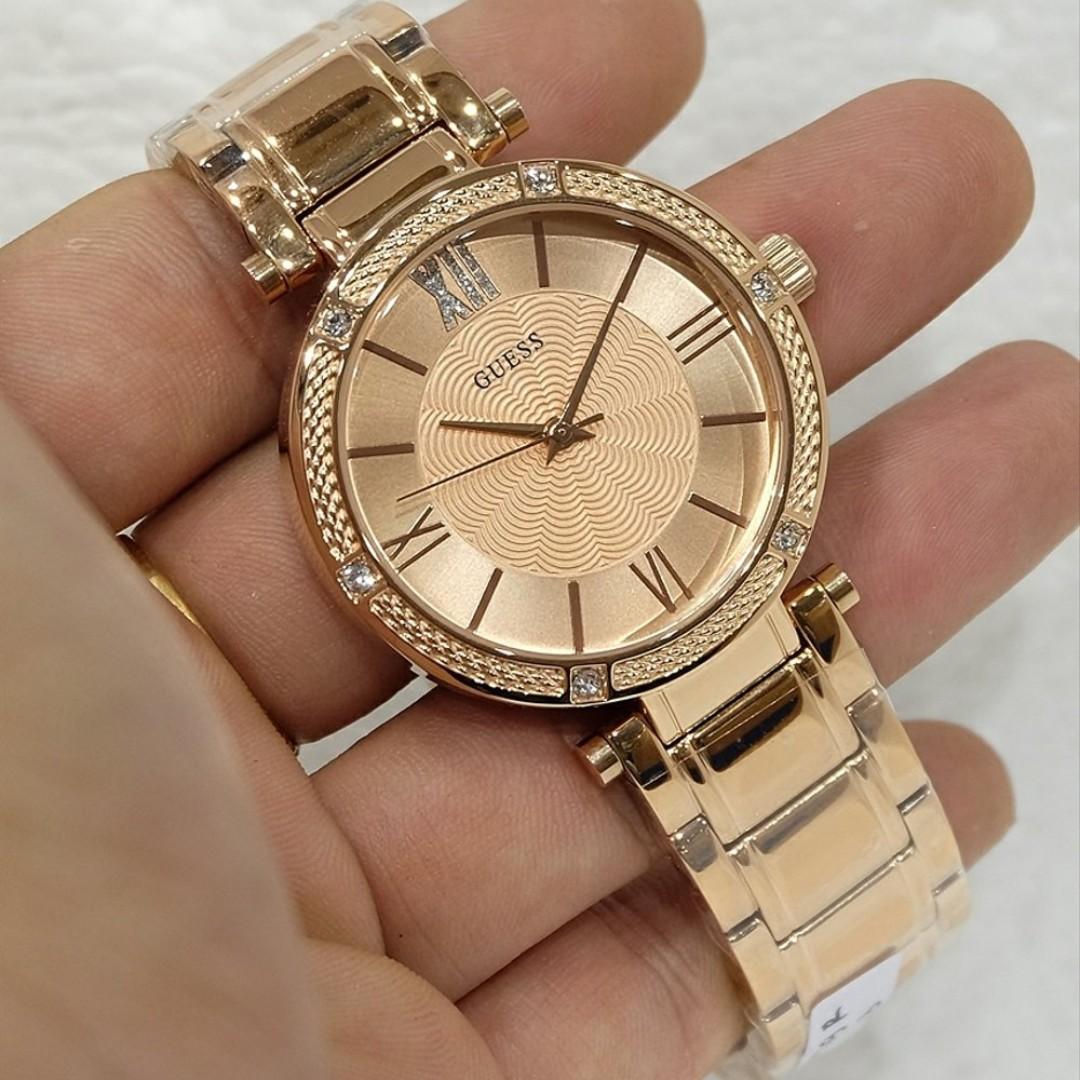 Guess Ladies Rose Gold Watch 36 Mm W0636l2 Women S Fashion Watches On Carousell