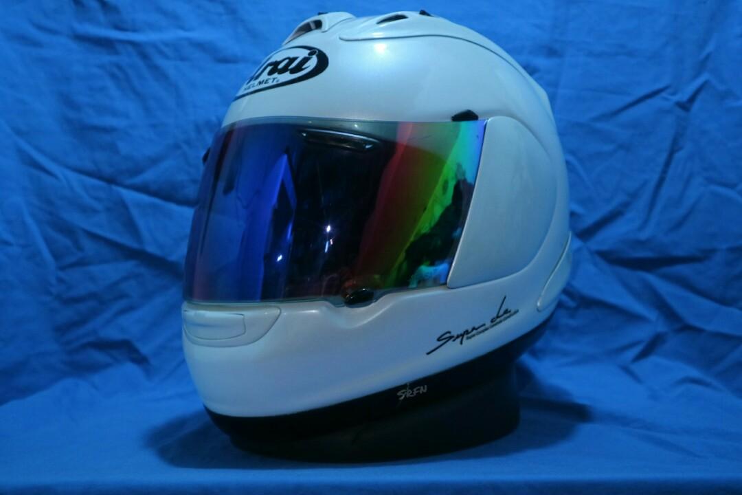 Helm arai rr5 white pearl not shoei agv nolan xlite kbc nhk kyt