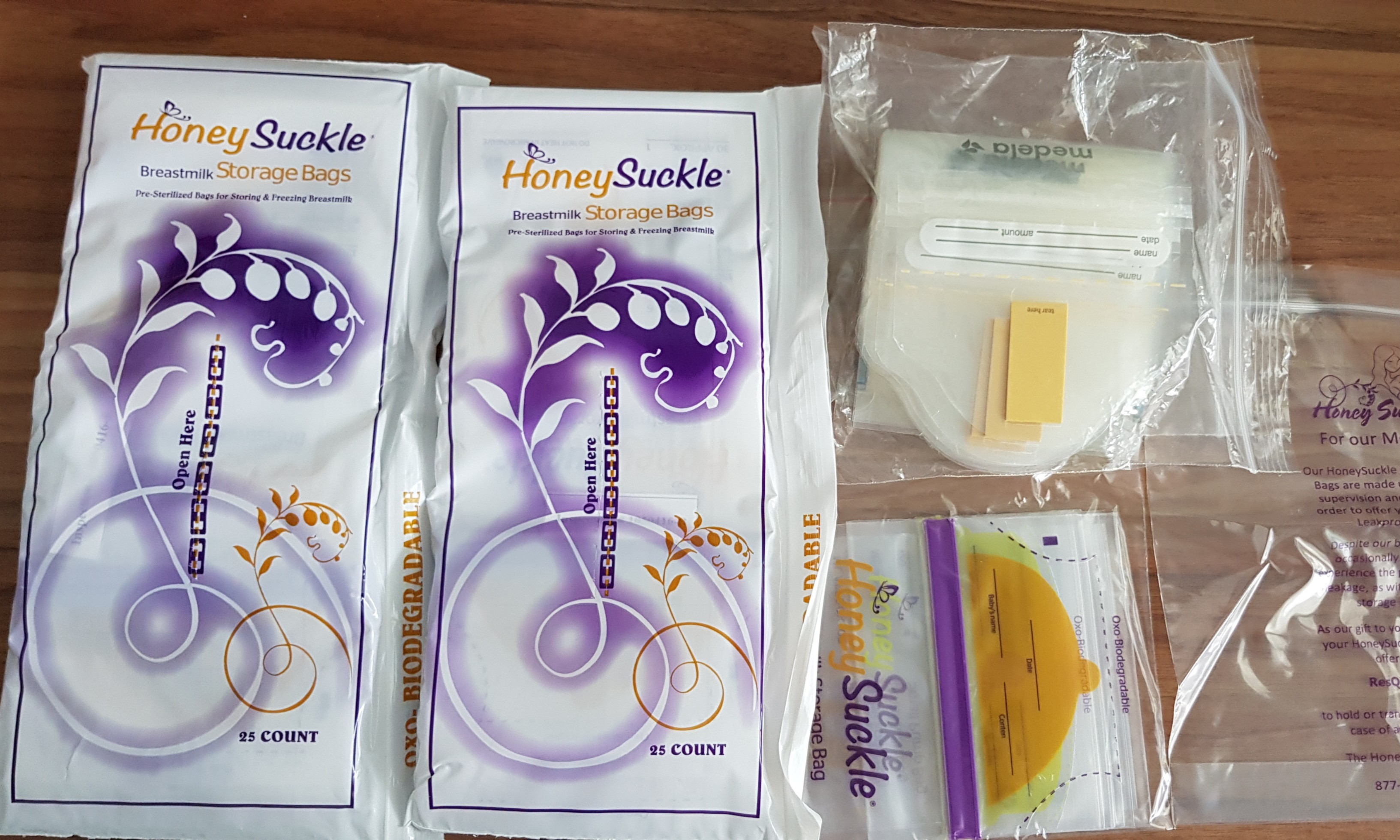 Honeysuckle and Medela Breastmilk Storage bags, Babies & Kids, Nursing &  Feeding on Carousell