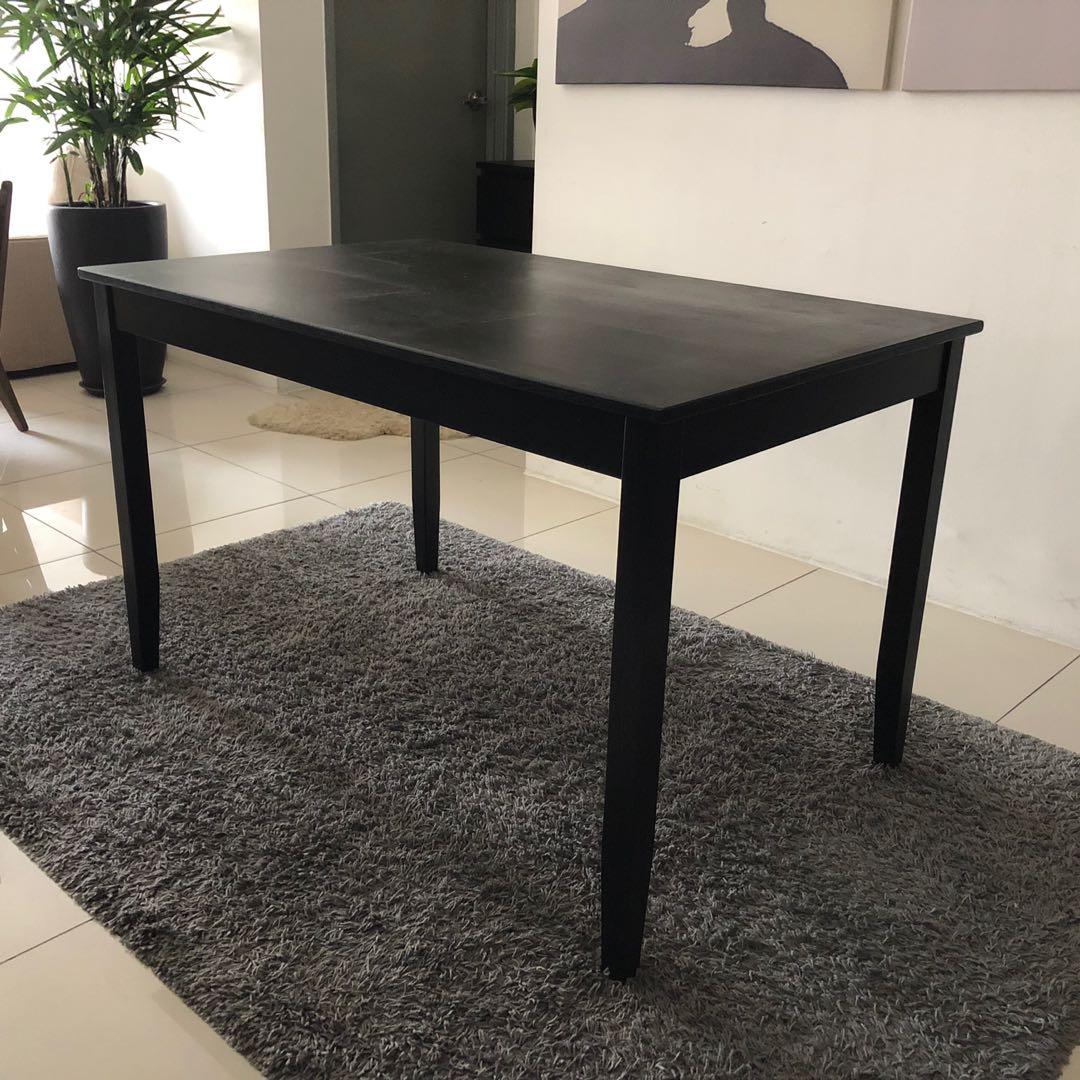 Ikea lerhamn store table black
