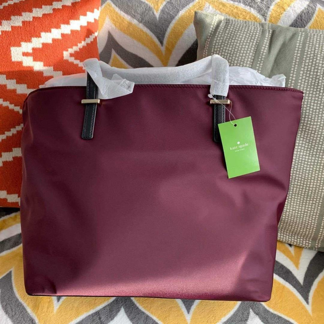 Kate Spade Wilson Road Margareta deep plum Women s Fashion Bags Wallets Beach Bags on Carousell