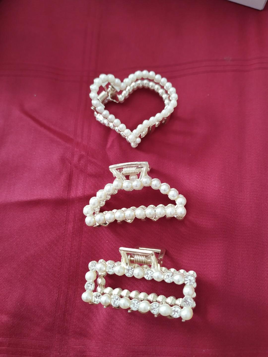 Korean Pearl Hair Clip Women S Fashion Accessories Hair