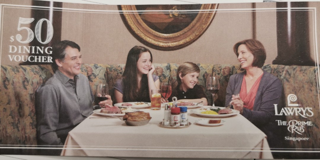 Lawry's Prime Rib Voucher, Tickets & Vouchers, Vouchers on Carousell