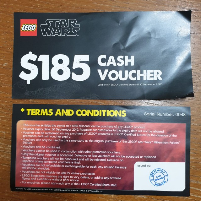 Lego vouchers, Hobbies & Toys, Toys & Games on Carousell