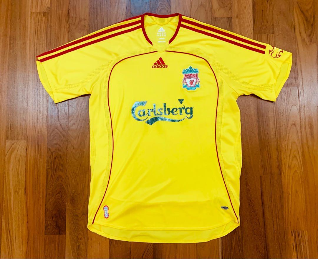 Liverpool yellow adidas kit clearance