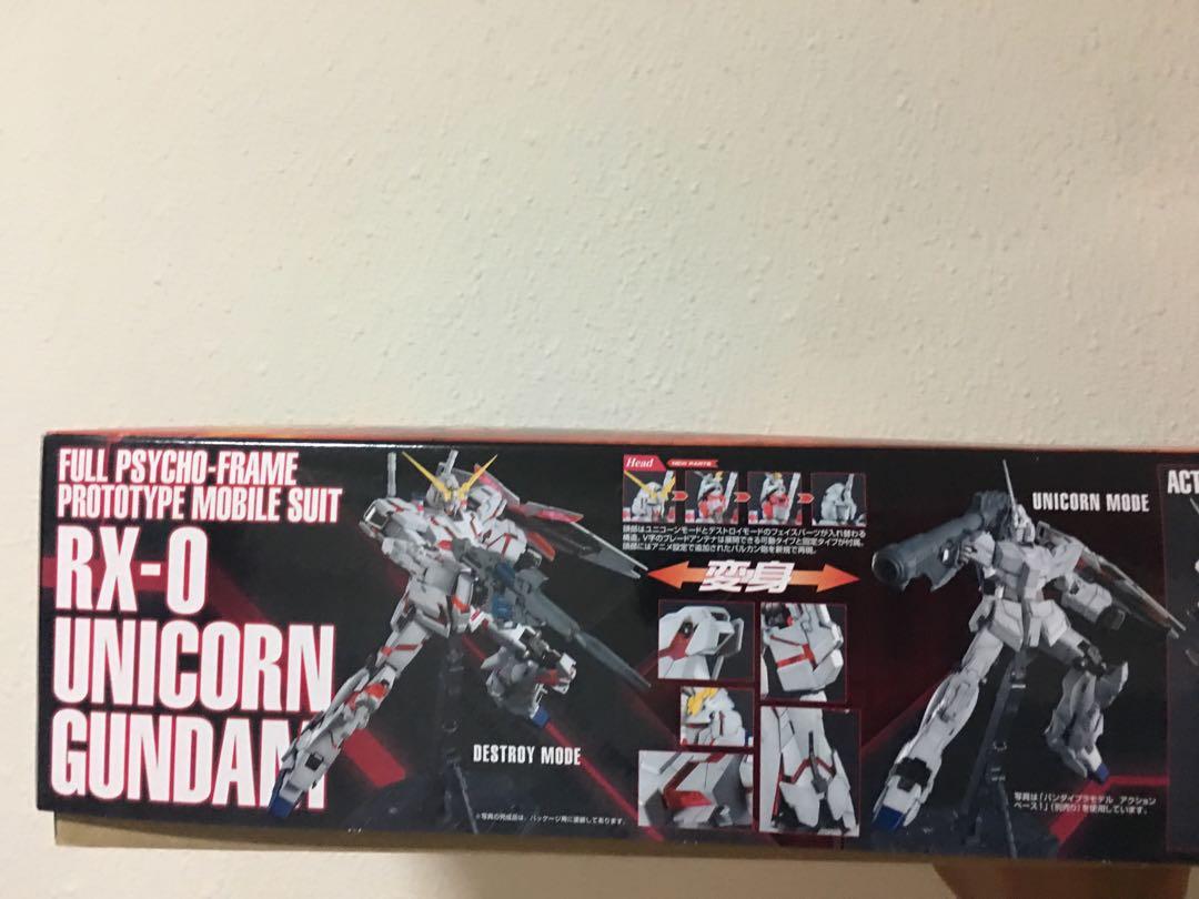 Mg Rx 0 Unicorn Gundam Hd Color With Ms Cage Toys Games Bricks