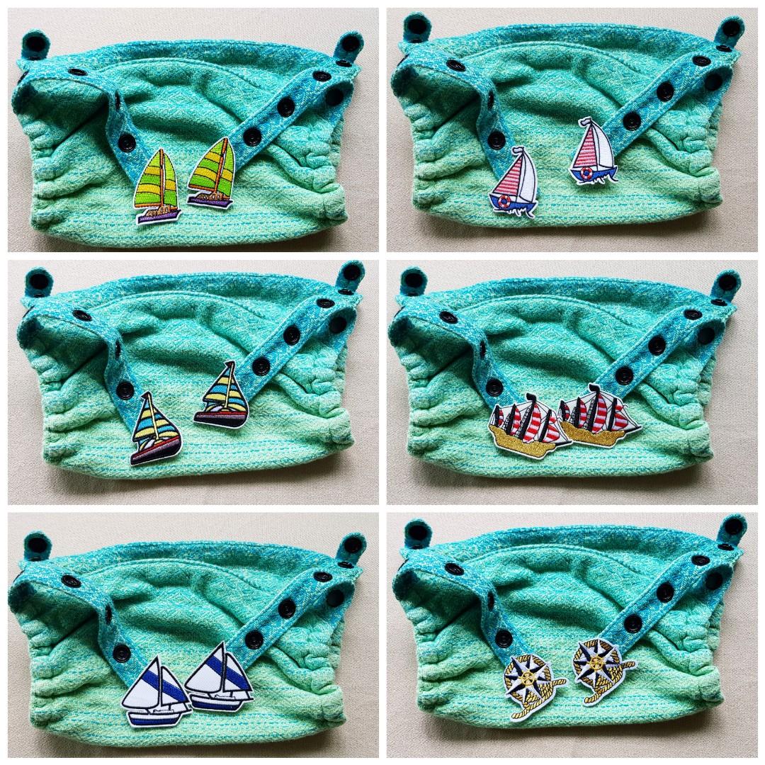 Nautical Range Snap Ons for Tula Hood Babies Kids Going Out