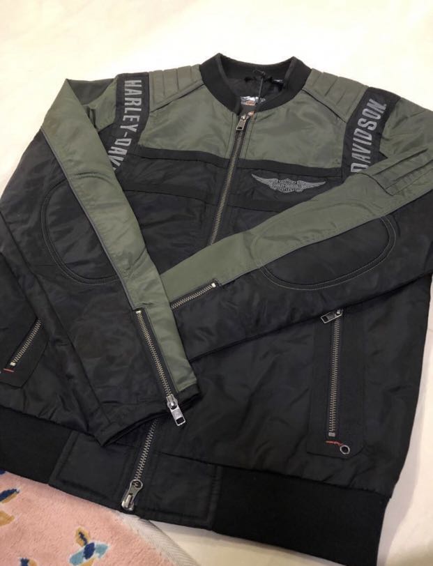 Harley davidson nylon outlet bomber jacket
