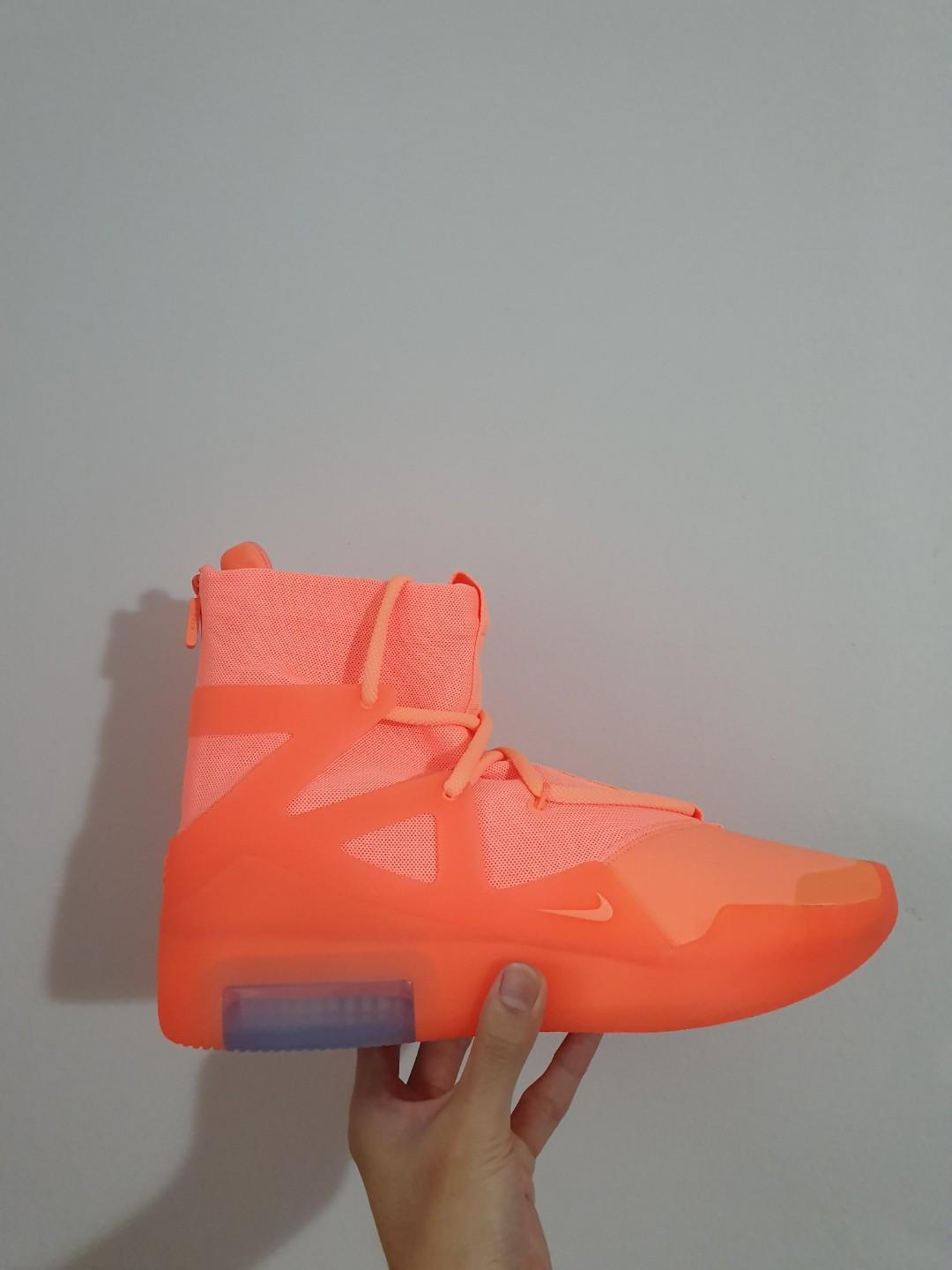 Nike air fear of god 1 orange pulse sale