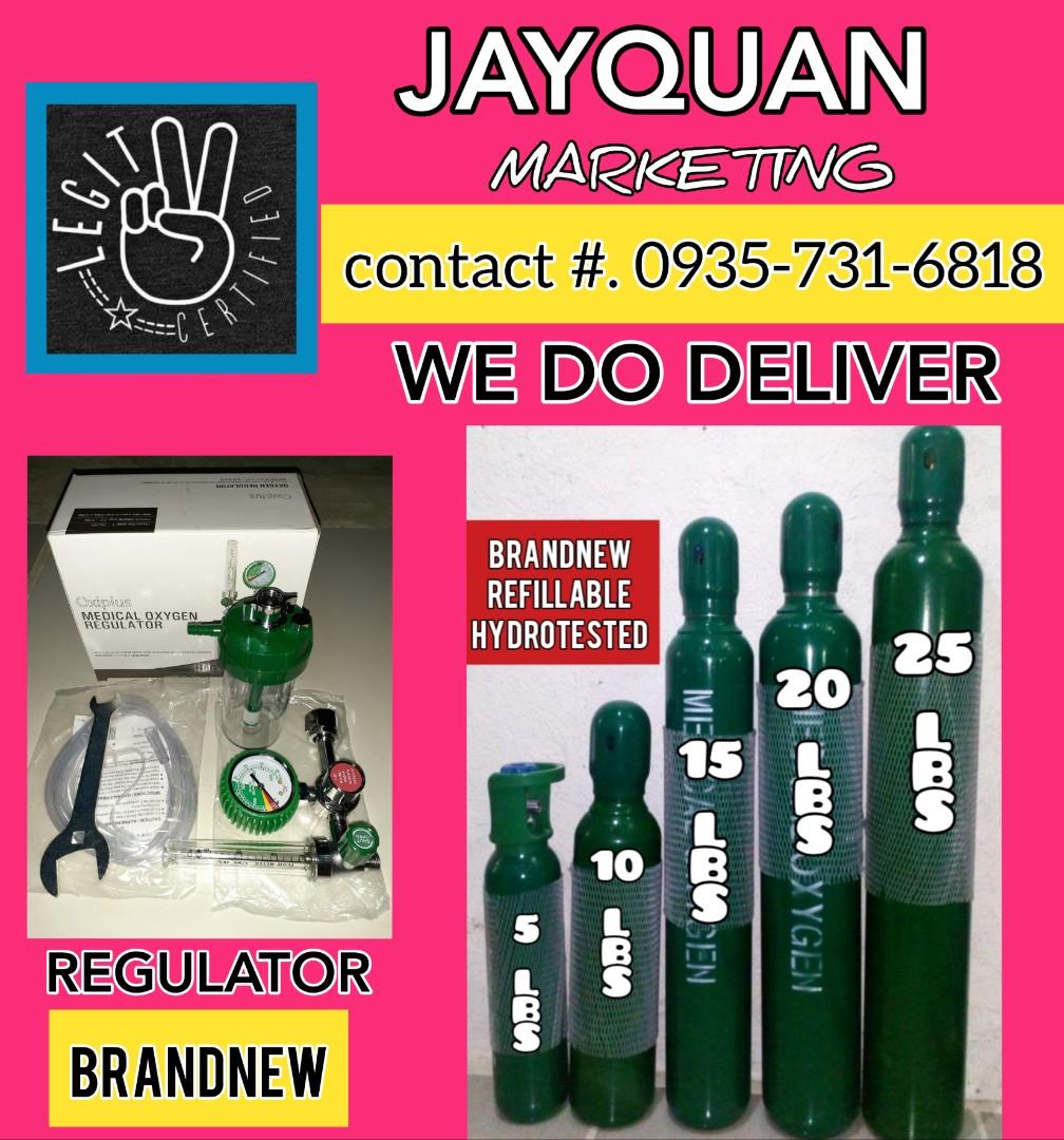 Portable medical oxygen (Category: Face Care) located in Quezon City. Submitted by jayquanmarketing_09653447155 (Listing ID 249825731, Image 1). Description: OXYGEN TANK SIZE: 5pounds 10pounds 15pounds 20pounds 25pounds 50pounds Medical Regulator - 1,500 Add for Refill CONTACT NO. 📲 Globe: 0965-344-7155.