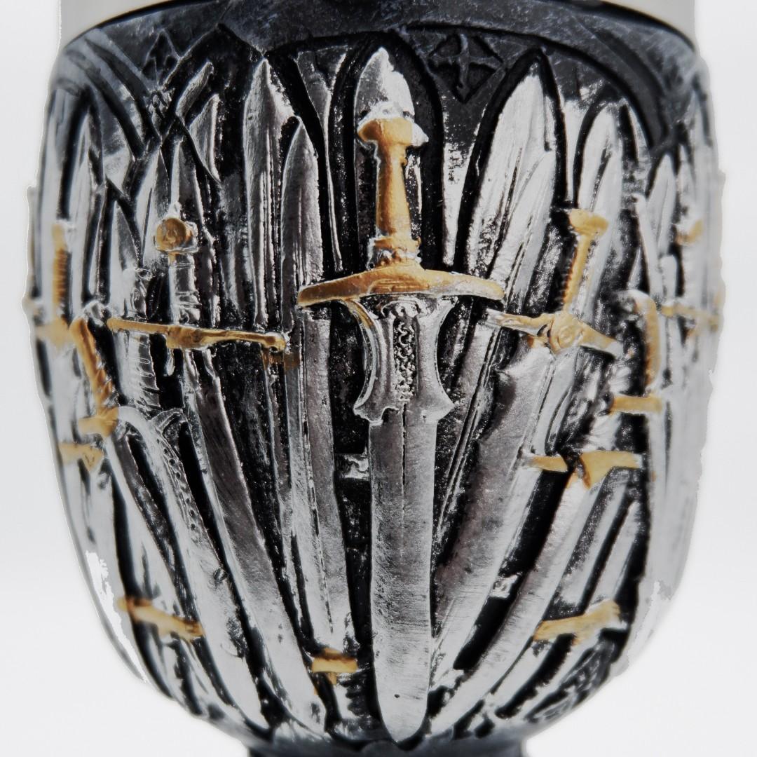 RESIN STAINLESS STEEL SWORD GOBLET (Category: Soil & Fertilisers) located in Paranaque City. Submitted by afternine.co (Listing ID 249809924, Image 3). Description: High quality Resin and Stainless Steel Sword Goblet with creative 3D realistic design, full of mystery and vintage feeling. Open for Resellers.