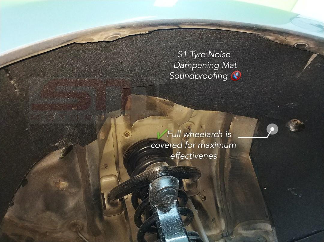 S1 Tyre Noise Damping Soundproofing Mat, Auto Accessories on Carousell