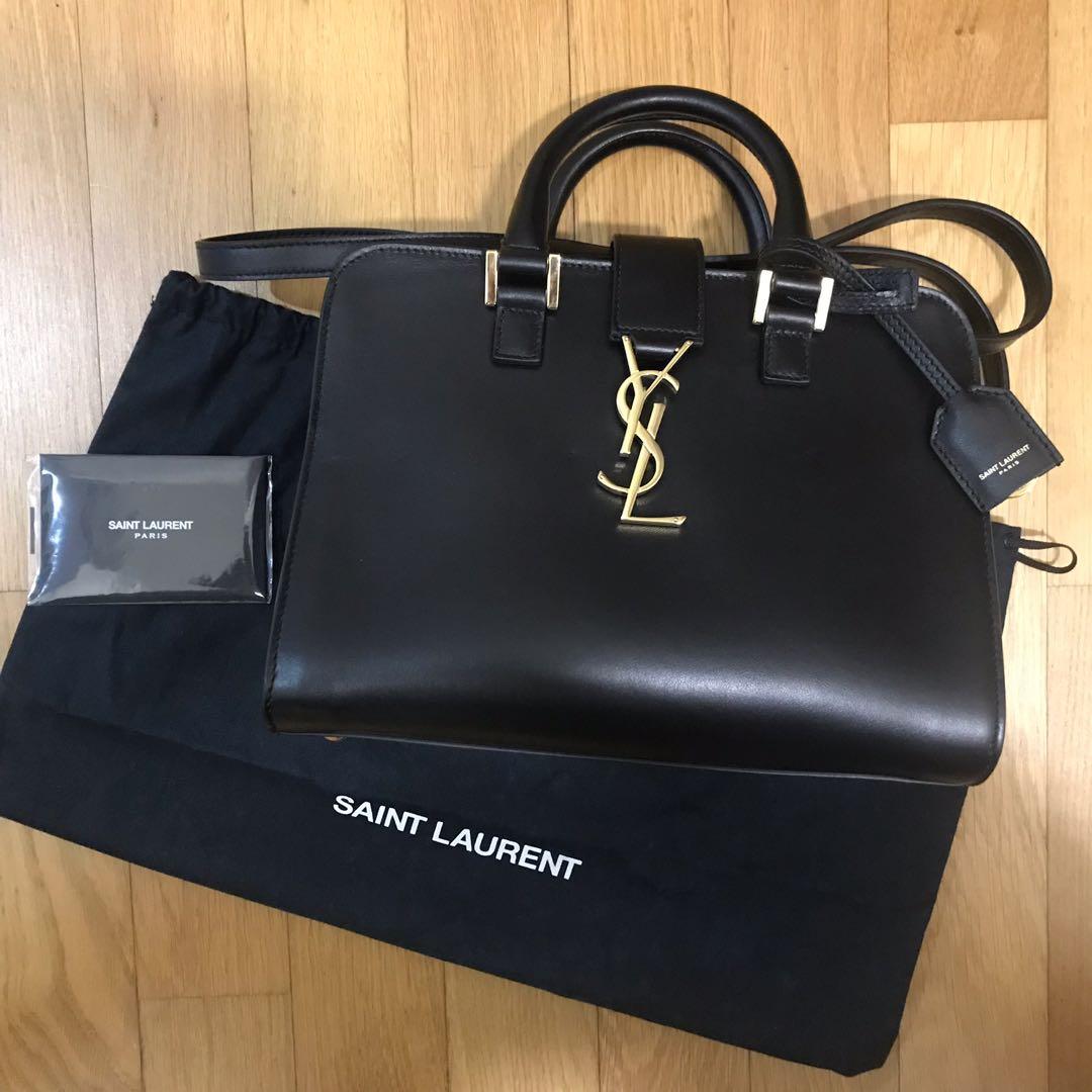 YSL Cabas Monogram Blue BABY SIZE, Luxury, Bags & Wallets on Carousell