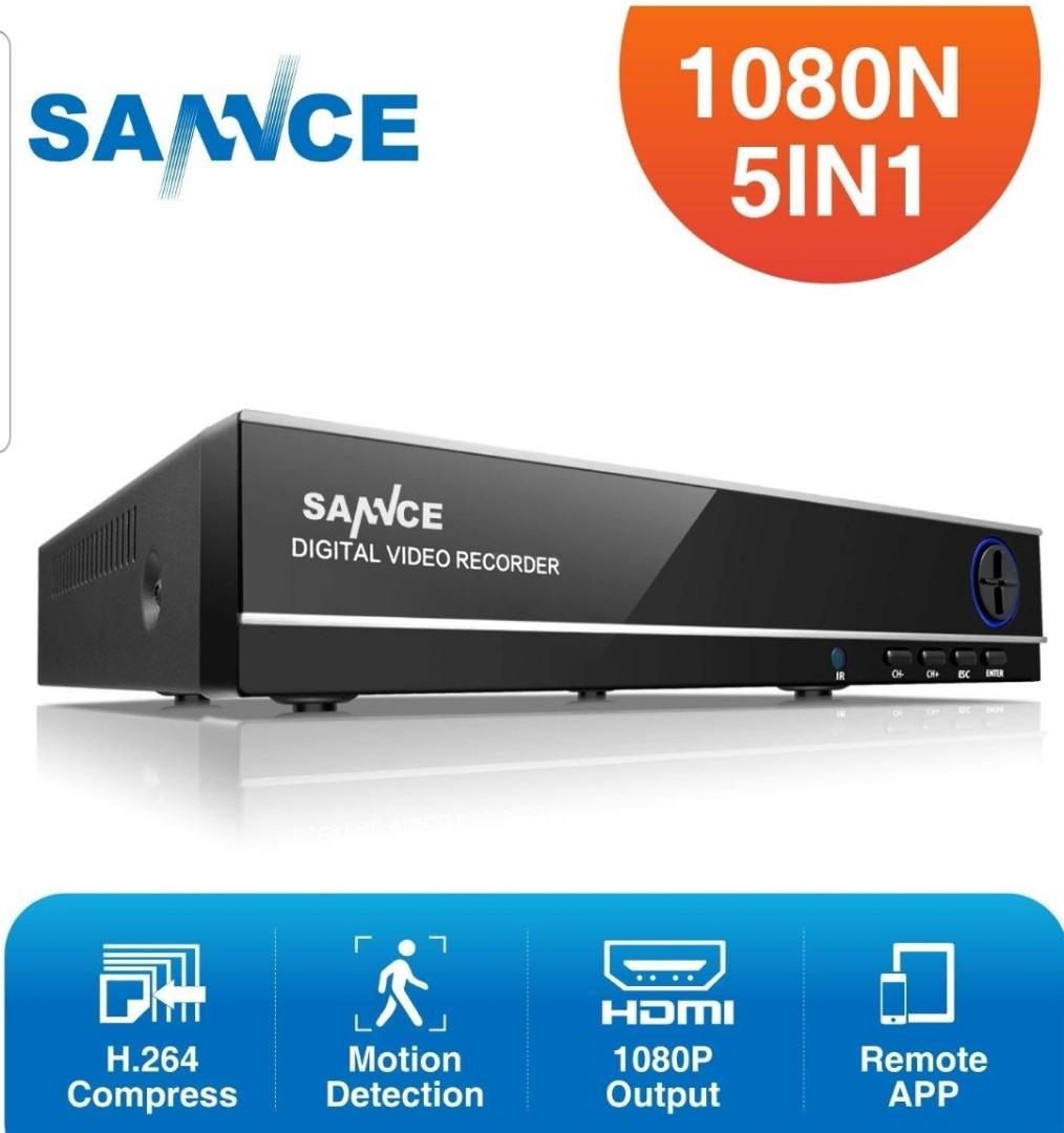 Sannce 4CH 720P HD H.264 Surveillance DVR Video Recorder for CCTV Camera