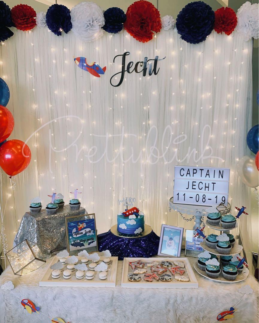 Setup Birthday Baby Shower Dessert Table Food Drinks