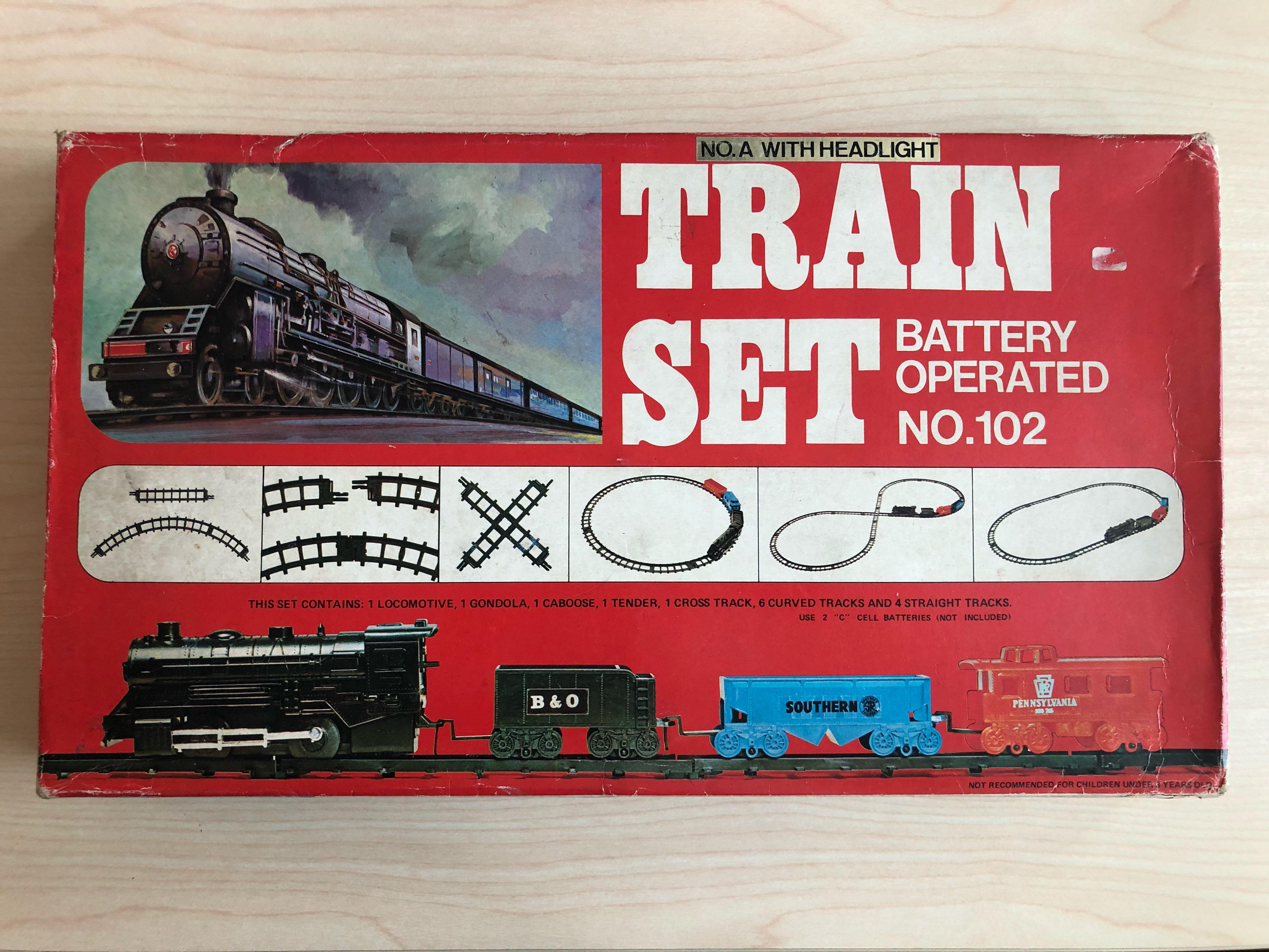 Vintage train set, Hobbies & Toys, Memorabilia & Collectibles, Vintage