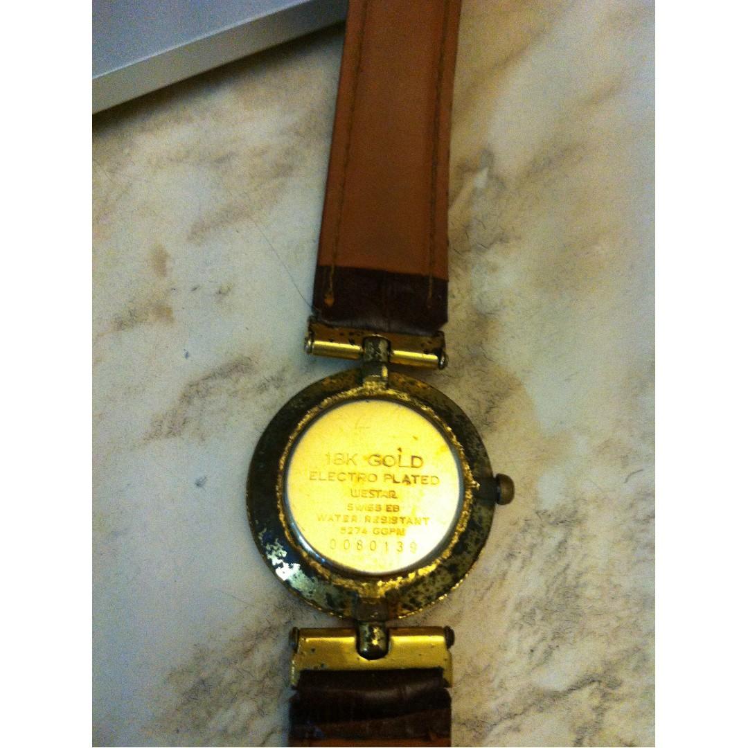 18K Gold Westar watch Swiss made