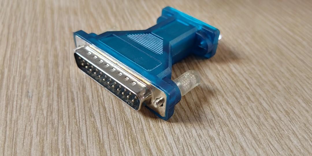 25 pin Parallel port COM1 COM2 to 9 pin serial port LPT1 adaptor 轉頭, 電腦 ...