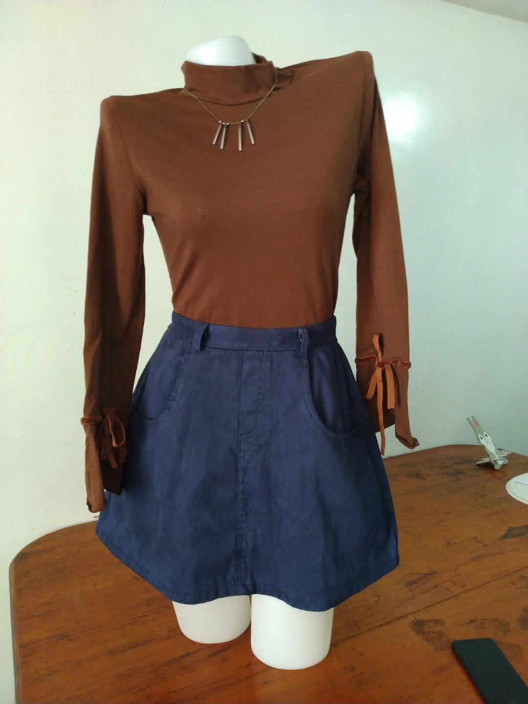 2 Tops Skirt Korean Ootd Women S Fashion Clothes Dresses